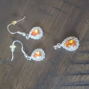 Earrings And Pendant Set